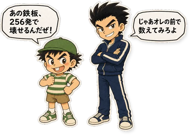 ファミコン大図鑑オリジナルキャラクターの掛け合い