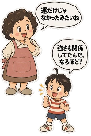 ファミコン大図鑑オリジナルキャラクターの掛け合い（オチ）
