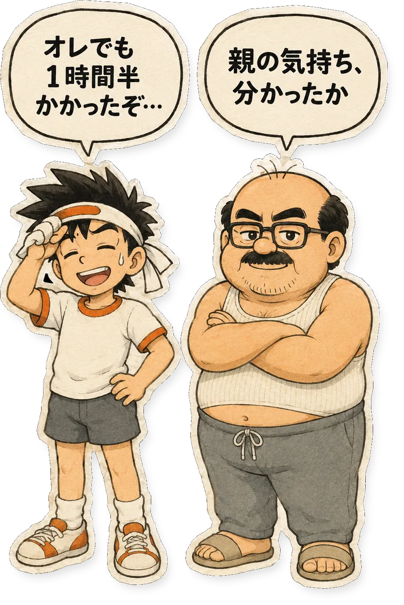 ファミコン大図鑑オリジナルキャラクターの掛け合い（オチ）